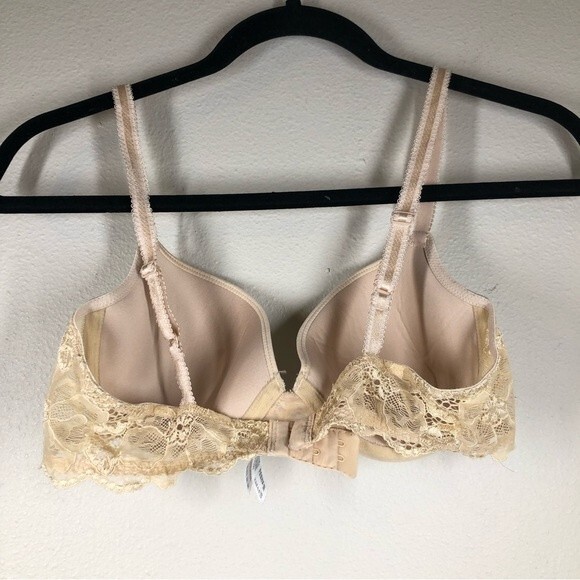 Wacoal French Garden Contour Bra Beige Lightly Lined 36B 85340 - Picture 2 of 7